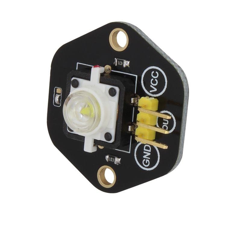 LandaTianrui LDTR-RM012 Digital Push Button with White LED&#160;Indicator&#160;Light Module for Arduino UNO / MEGA / Raspberry Pi / AVR / STM32(Black)