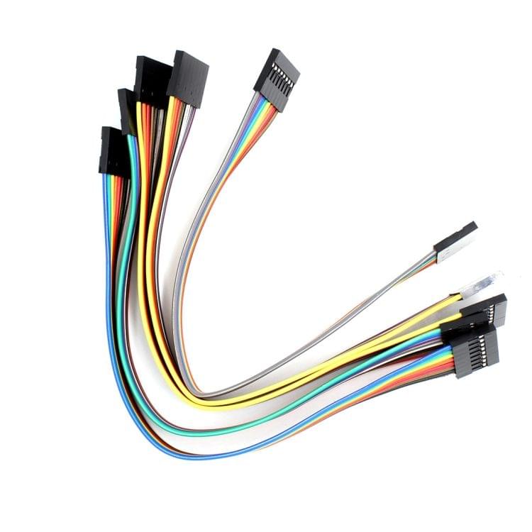 5 PCS 21cm LDTR - YJ012 8 Pin Jumper Cable Female to Female Dupont Wire for Arduino