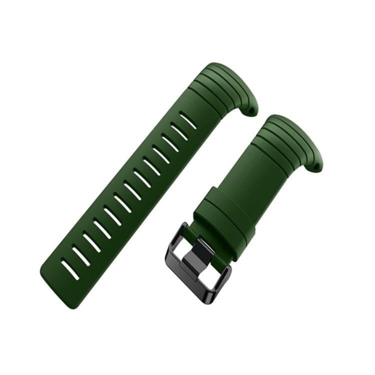 Smart Watch Silicone Wrist Strap Watchband for Suunto Core(Army Green)