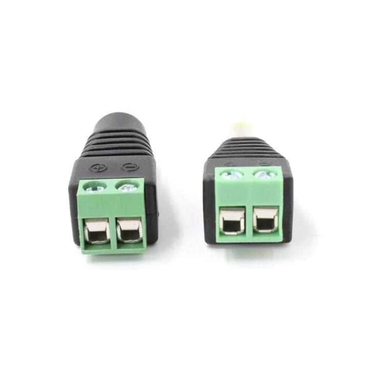 LDTR - PJ0006 Female + Male DC Power Connector for Video - Black