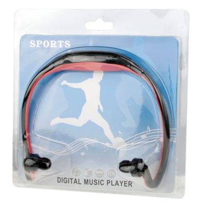 Sport MP3 Player Headset with TF Card Reader Function, Music Format: MP3 / WMA / WAV(Red)