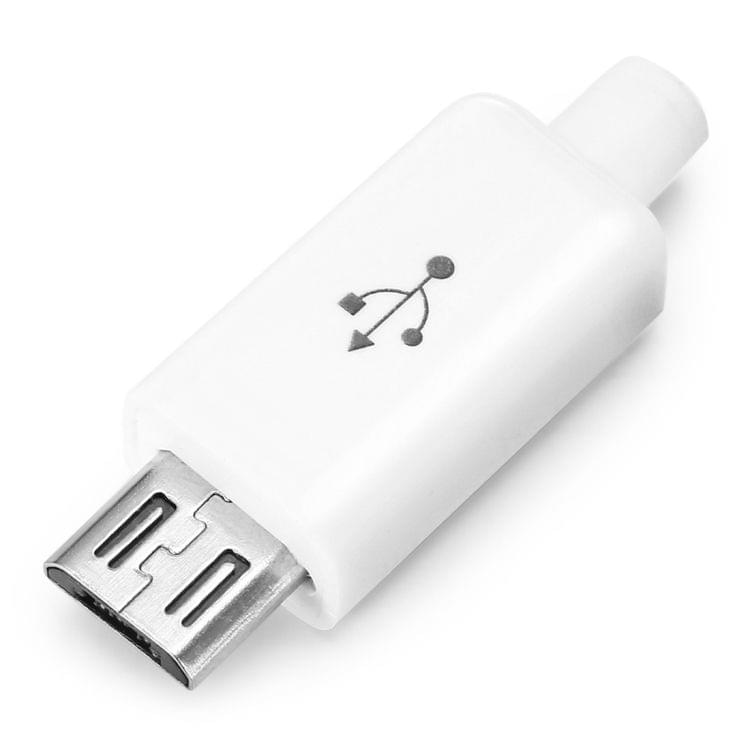 LandaTianrui LDTR - YJ045 2 Sets Micro USB Connectors Male Plug(White)