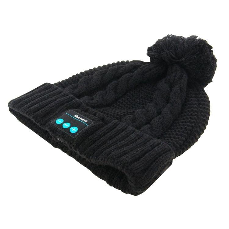 My-Call Bluetooth Headset Beanie Knitted Warm Winter Hat for iPhone 6 & 6s / iPhone 5 & 5S / iPhone 4 & 4S and Other Bluetooth Devices(Black)