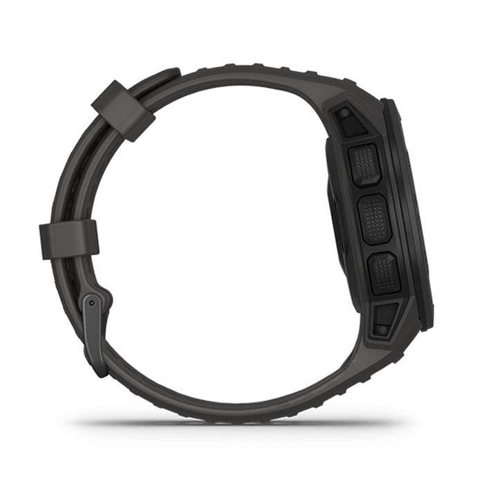 Silicone Replacement Wrist Strap for Garmin Instinct 22mm (Black)