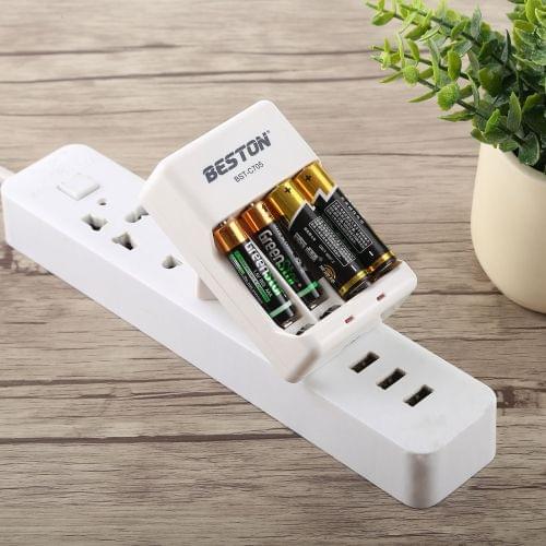 BESTON AC 220V 50Hz Battery Charger for for AA / AAA / 9V Ni-MH / Ni-Cd Battery, EU Plug