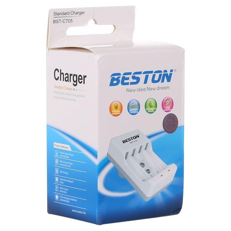BESTON AC 220V 50Hz Battery Charger for for AA / AAA / 9V Ni-MH / Ni-Cd Battery, EU Plug