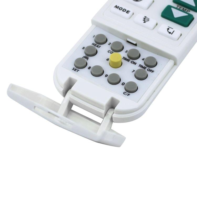 K-209ES Universal Air Conditioner Remote Control, Support Thermometer Function(White)