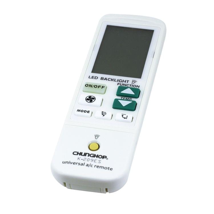 K-209ES Universal Air Conditioner Remote Control, Support Thermometer Function(White)