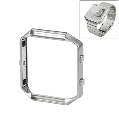 For Fitbit Blaze Watch Stainless Steel Frame Holder Shell(Silver)