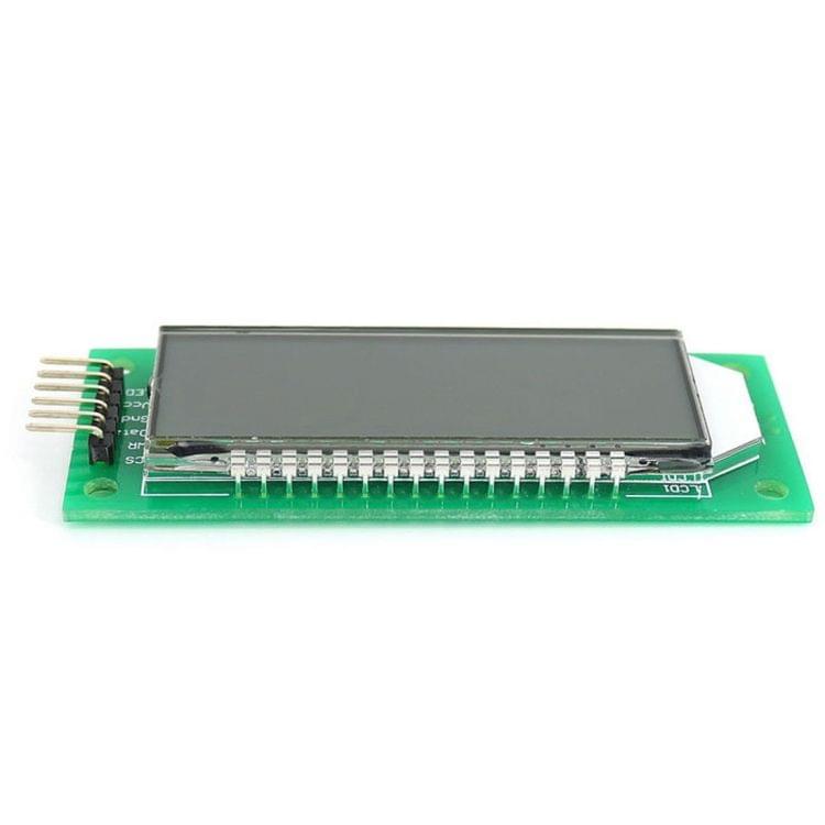 LDTR - WG0101 2.4 inch 6-digit 7-segment LCD Display Module for Arduino, Screen Display Backlight Color: Blue