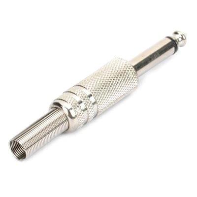 JL0056 6.36mm Audio Jack Connector (10 Pcs in One Package, the Price is for 10 Pcs)(Silver)