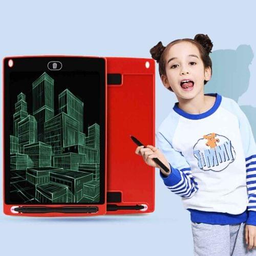 CHUYI 8.5 inch LCD Writing Tablet Electronic Graphic Board E Writer Paperless Digital Drawing Notepad for Home Office Writing Drawing(Red)