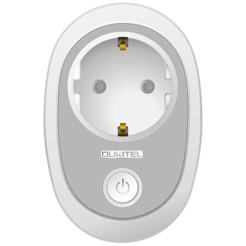 OUKITEL P2 3680W 100-240V Wi-Fi 2.4GHz APP Remote Timing WiFi Smart Socket, EU Plug(Grey)