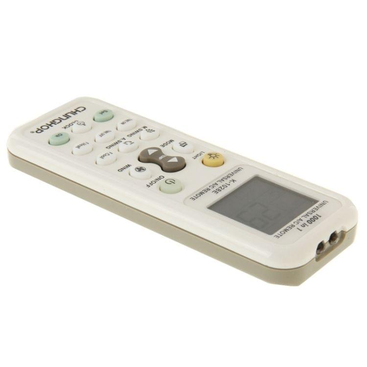Chunghop K-1028E 1000 in 1 Universal A/C Remote Controller with Flashlight(White)