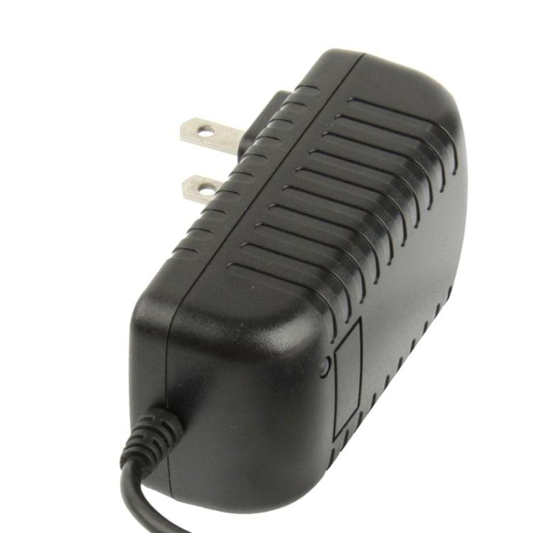 High Quality US Plug AC 100-240V to DC 12V 2A Power Adapter, Tips: 5.5 x 2.1mm, Cable Length: 1m(Black)