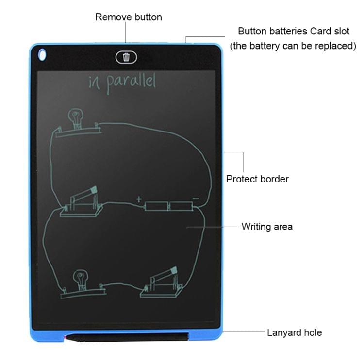 CHUYI Portable 12 inch LCD Writing Tablet Drawing Graffiti Electronic Handwriting Pad Message Graphics Board Draft Paper with Writing Pen, CE / FCC / RoHS Certificated(Green)