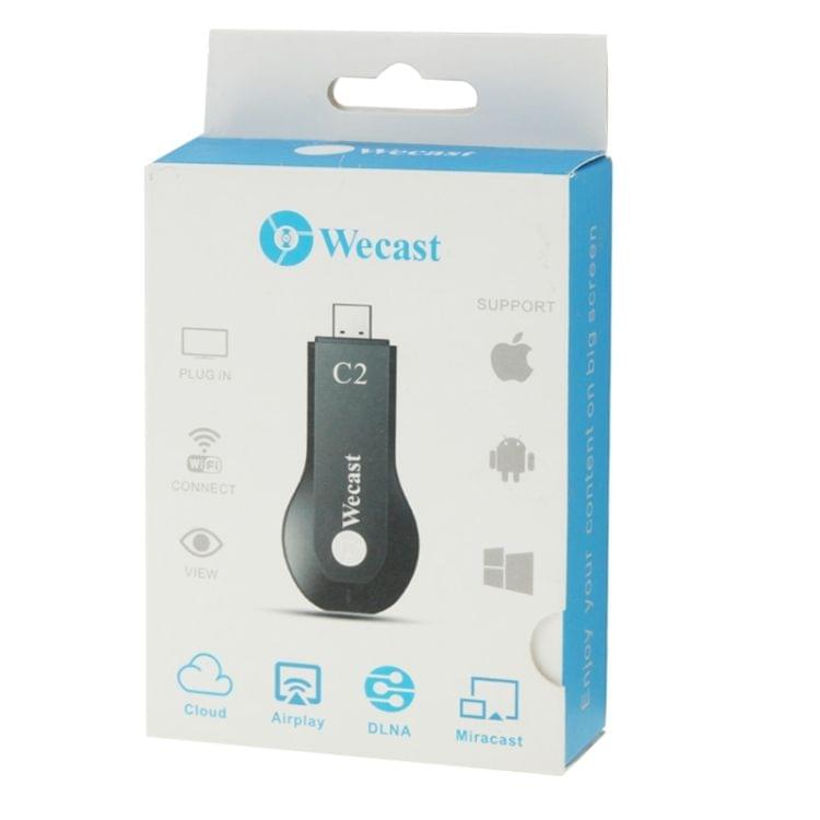 C2 WiFi HDMI Wecast Miracast HDMI Dongle Display Receiver, CPU: RK2928 Cortex A9 1.2GHz, Support Android / Windows / iOS