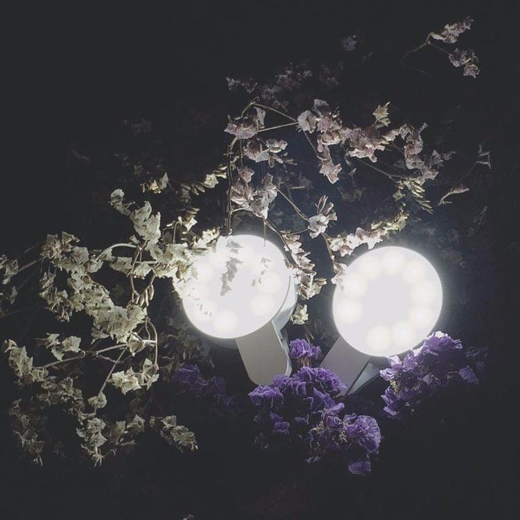 Original Xiaomi Mijia Yuemi 3 Levels of Brightness 9-Led Beauty Clip Selfie Fill Light(White)
