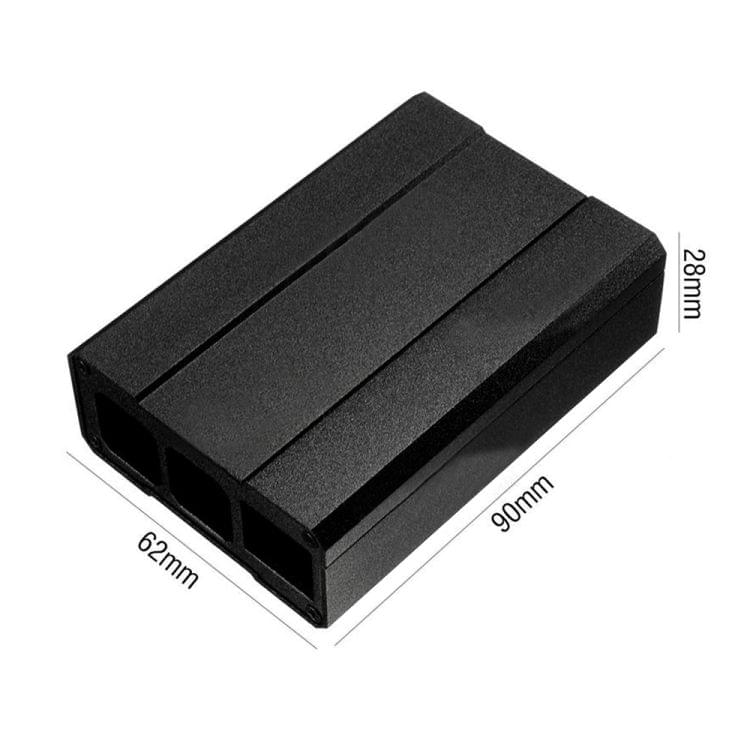 LDTR-WG0156 Premium Aluminum Alloy Metal Case for Raspberry Pi 2 Model B / B+ (Black)