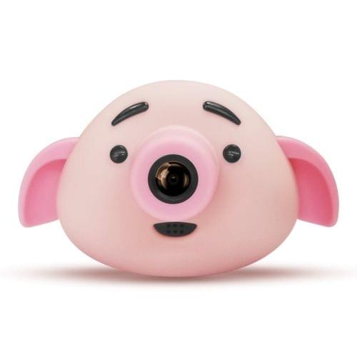 Cartoon Pig 0.3 Mega Pixel Dual-Camera 1.8 inch Screen Digital Camera for Children(Pink)
