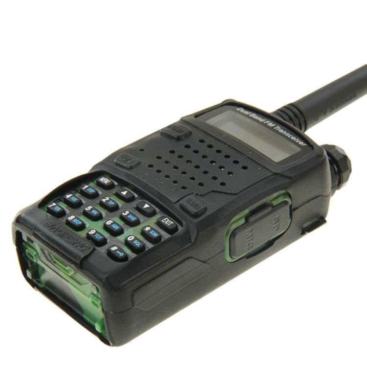 Pure Color Silicone Case for UV-5R Series Walkie Talkies(Black)