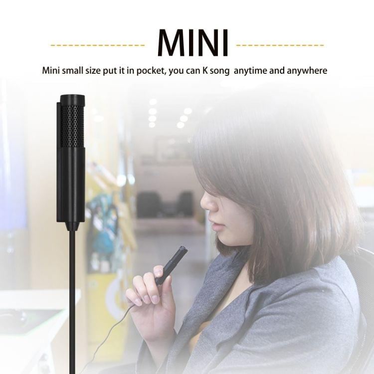 Yanmai SF555 Mini Professional 3.5mm Jack Studio Stereo Condenser Recording Microphone, Cable Length: 1.5m