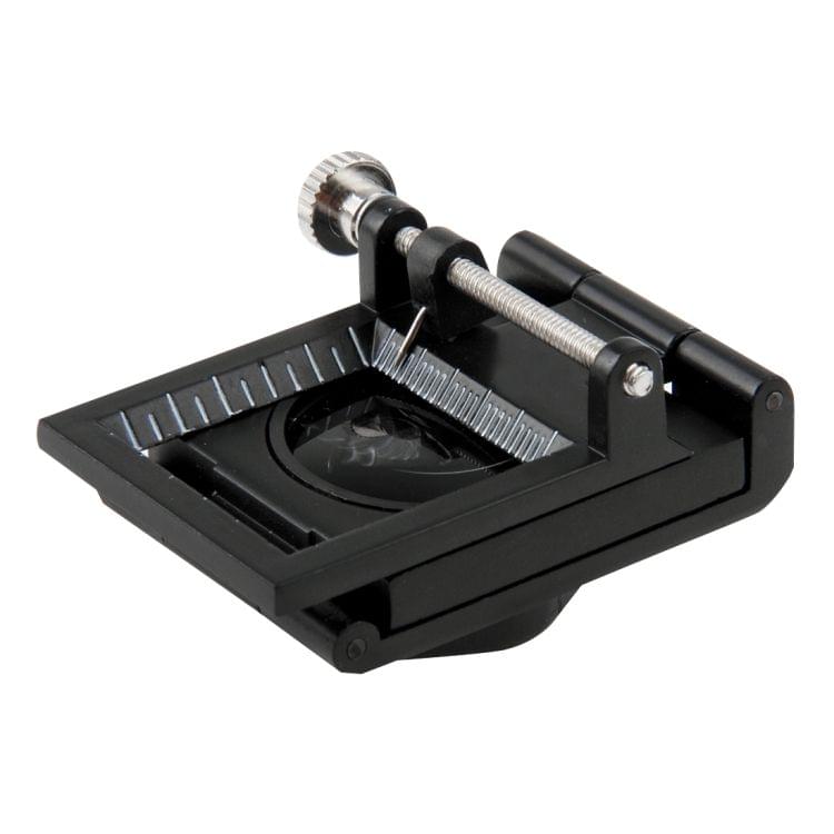 Mini Desk Style 10x Magnification Loupe Metal Antique Magnifier(Black)