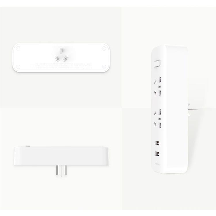 Original Xiaomi Mijia Power Strip Converter Portable Plug Travel Adapter with 5V / 2.1A Dual USB Fast Charging Ports for Home, Office
