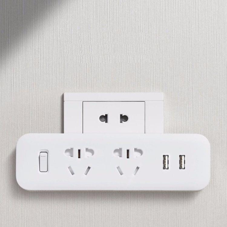 Original Xiaomi Mijia Power Strip Converter Portable Plug Travel Adapter with 5V / 2.1A Dual USB Fast Charging Ports for Home, Office