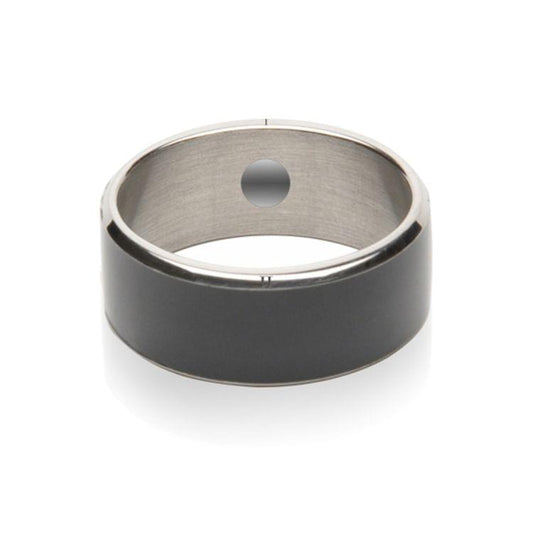 JAKCOM R3F Amorphous Titanium Alloy Smart Ring, Waterproof & Dustproof, Health Tracker, Wireless Sharing, Push Message, Inner Perimeter: 54mm(Black)