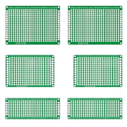 6 PCS Landa Tianrui LDTR - WG0032 / T1 Double-sided Glass Fiber Prototyping Breadboard PCB Board
