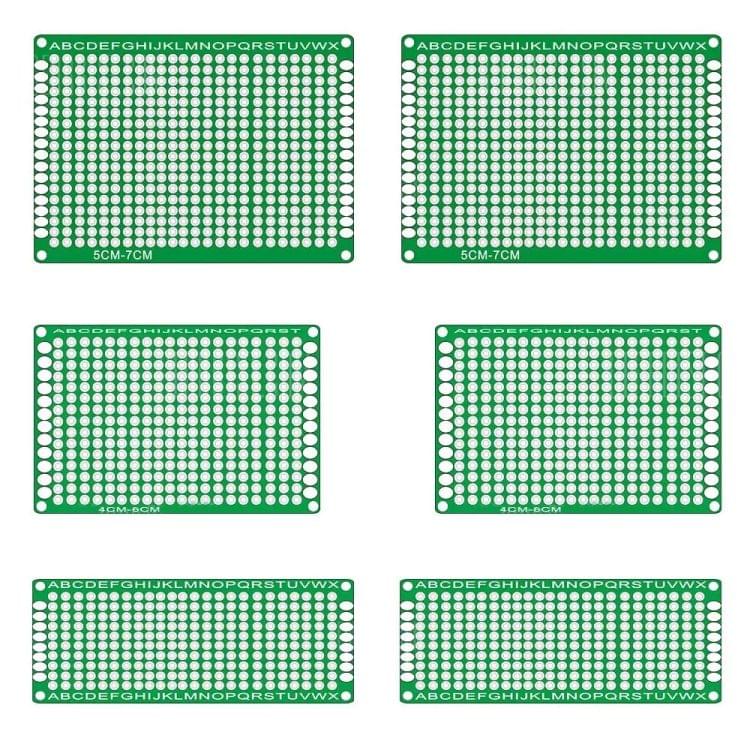 6 PCS Landa Tianrui LDTR - WG0032 / T1 Double-sided Glass Fiber Prototyping Breadboard PCB Board