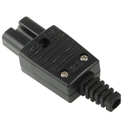 3 Prong Female AC Wall Universal Travel Power Socket Plug Adaptor(Black)