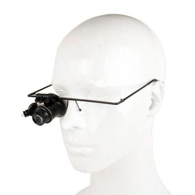 20X Glasses Type Watch Repair Magnifier With LED Light