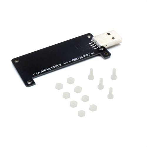 LDTR-WG0172 Raspberry Pi Zero W USB-A Addon Board, Pi Zero BadUSB, Raspberry PI Zero Expansion Board (Black)