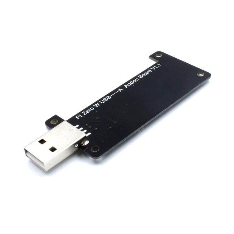 LDTR-WG0172 Raspberry Pi Zero W USB-A Addon Board, Pi Zero BadUSB, Raspberry PI Zero Expansion Board (Black)