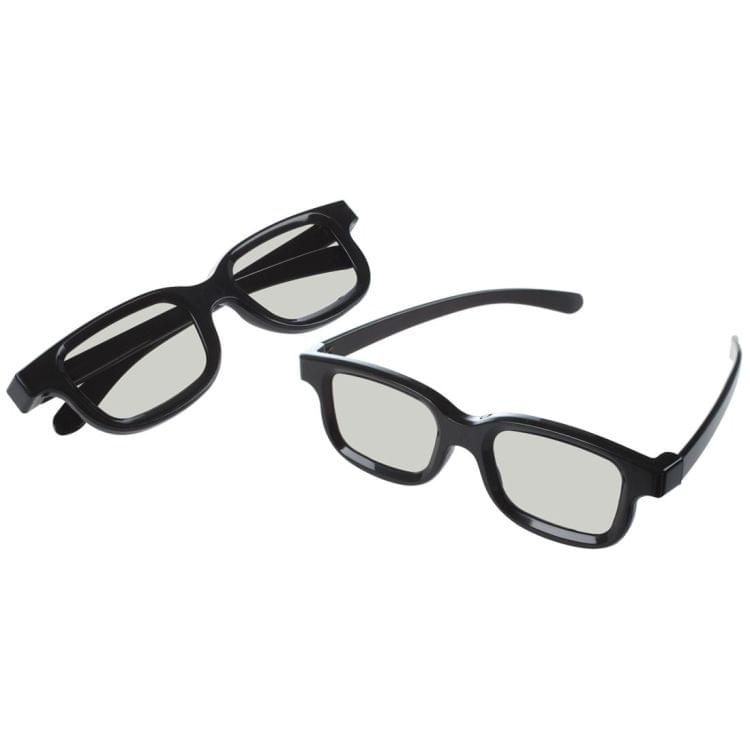 2 PCS 3D Film Special Polarized Glasses, Non-flash Stereo 3D Glasses