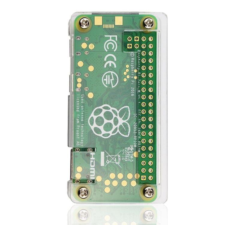 LandaTianrui LDTR-PJ013 ABS Protective Case with Heat Sink for Raspberry Pi Zero W(Transparent)