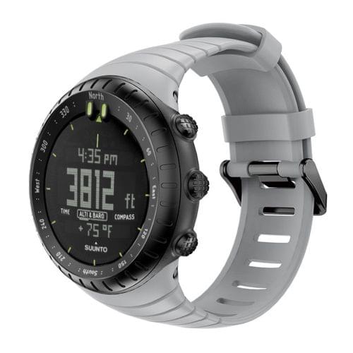 Smart Watch Silicone Wrist Strap Watchband for Suunto Core(Grey)