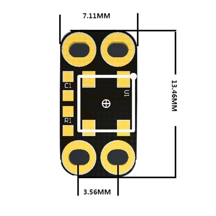 5 PCS LDTR - LB0001 WS2812B RGB LED Light Module - Purple