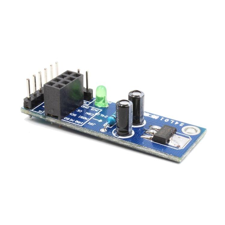 NRF24L01 Wireless Module With AMS1117 3.3V Stable Chip 8 Pin Socket Adapter Plate Board Converter for Arduino - Blue