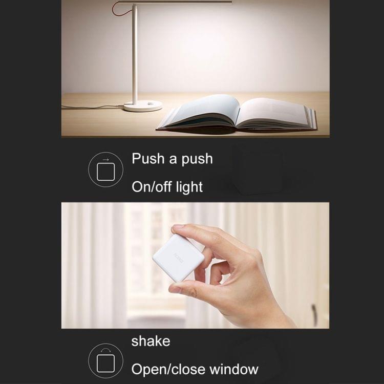 Xiaomi Mijia Home APP Aqara Magic Cube Controller Zigbee Version Six Actions Controlled, Need to Work with  (CA1001) Product(White)