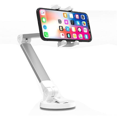 SSKY X1 Multi-function Live Broadcast Mobile Silica Gel Desktop Bracket Bedside Holder (Silver)
