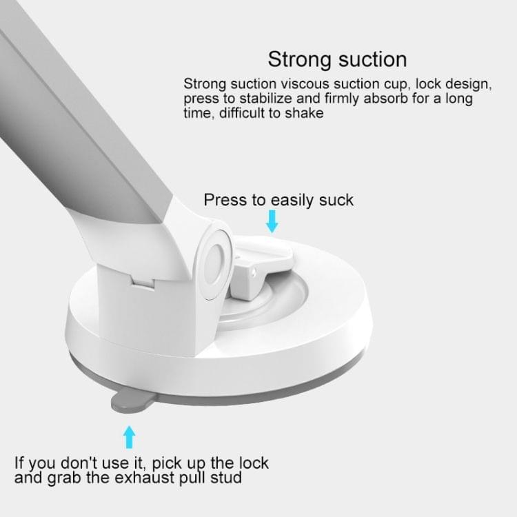 SSKY X1 Multi-function Live Broadcast Mobile Silica Gel Desktop Bracket Bedside Holder (Silver)