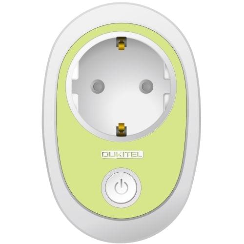 OUKITEL P2 3680W 100-240V Wi-Fi 2.4GHz APP Remote Timing WiFi Smart Socket, EU Plug(Green)