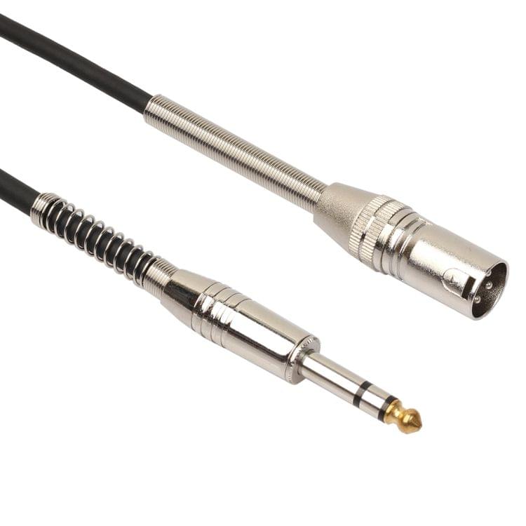 30cm XLR 3-Pin Male to 1/4 inch (6.35mm) Female Plug Stereo Microphone Audio Cord Cable