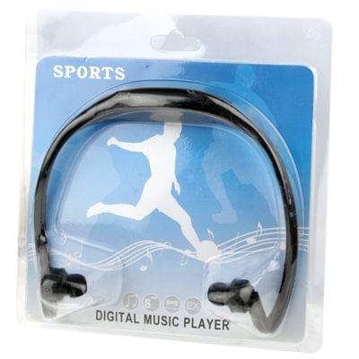 Sport MP3 Player Headset with TF Card Reader Function, Music Format: MP3 / WMA / WAV(Black)