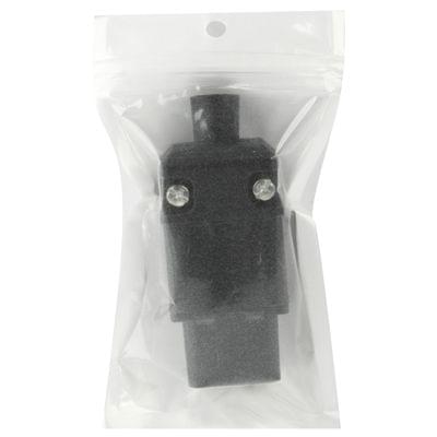 3 Prong Male AC Wall Universal Travel Power Socket Plug Adaptor(Black)