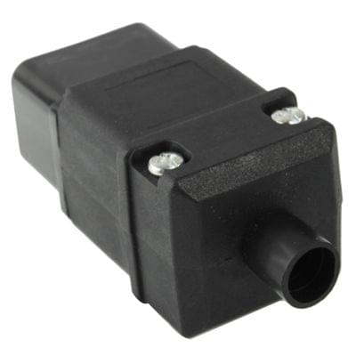 3 Prong Male AC Wall Universal Travel Power Socket Plug Adaptor(Black)