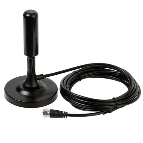 AN-2005B 4.5dBi Indoor HDTV Antenna with Suction Holder, VHF170-230/UHF470-862MHz(Black)